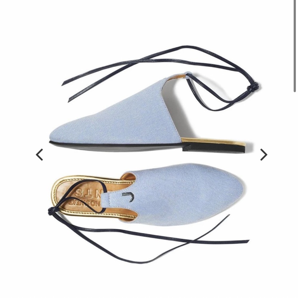 Jents mules size 9 (fits 8s) in denim blue